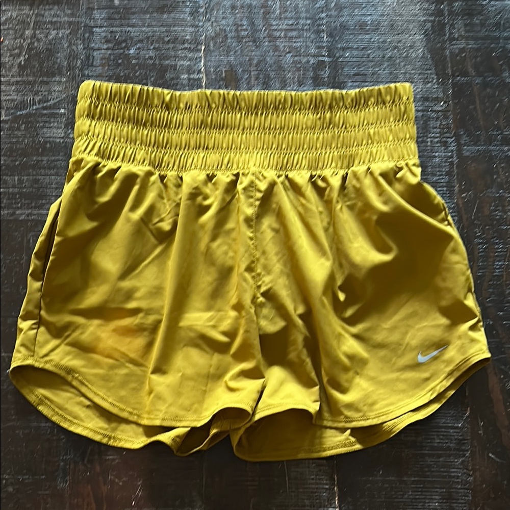 Nike Yellow Athletic Shorts